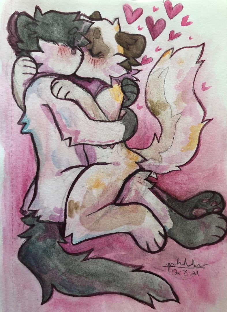 duo fullbody (watercolor) from December 08, 2021